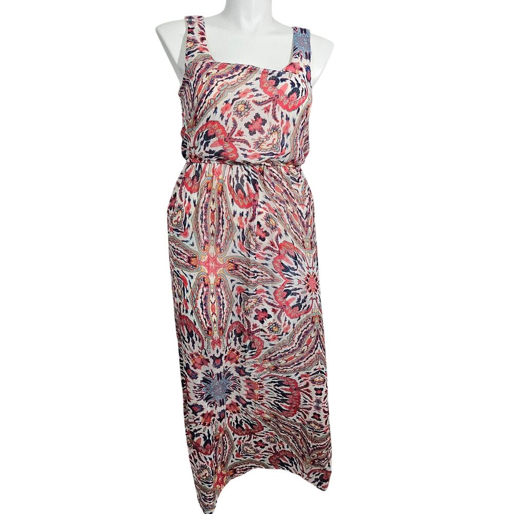 Love Reign maxi dress sleeveless multicolor sz L